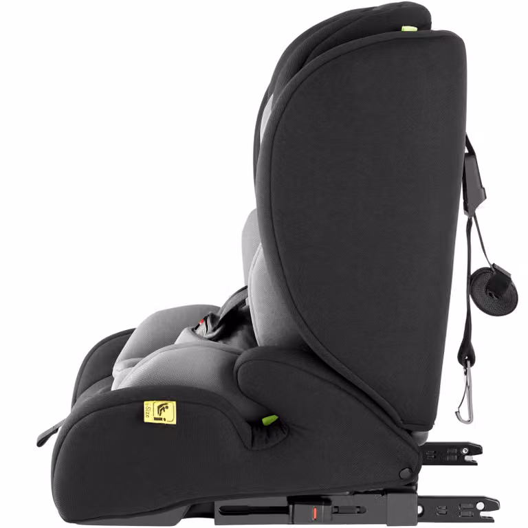 Seggiolino auto Tectake con ISOFIX, omologazione i-Size per bambini da 100 a 150 cm, orientamento fronte strada, grigio e nero