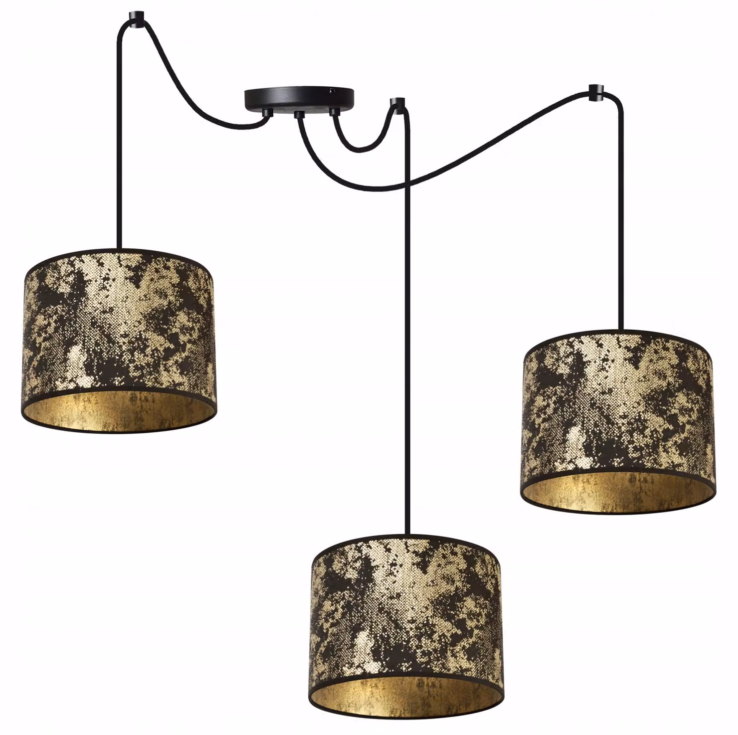 Lampada a sospensione Spider Gold – Lampada a sospensione moderna con paralume Lampada da soffitto di design