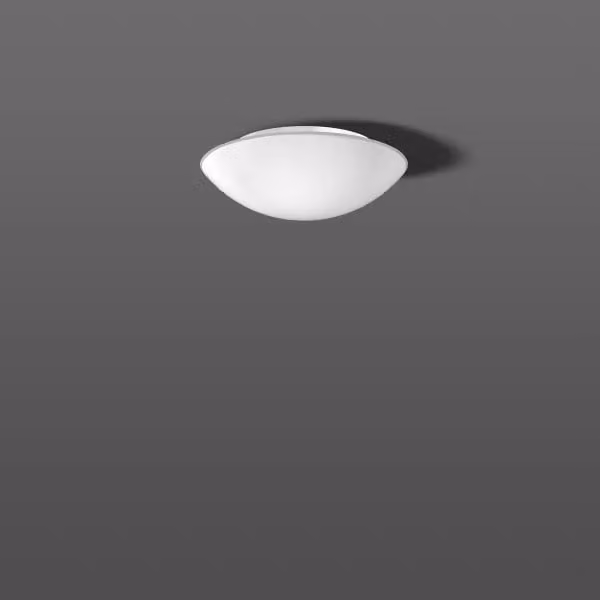 RZB Flat Basic, 13 W, 1150 lm, 840, bianco, DALI, plafoniere e applique, D 370 H 118, 117°, vetro opalino 211399.002.1.76