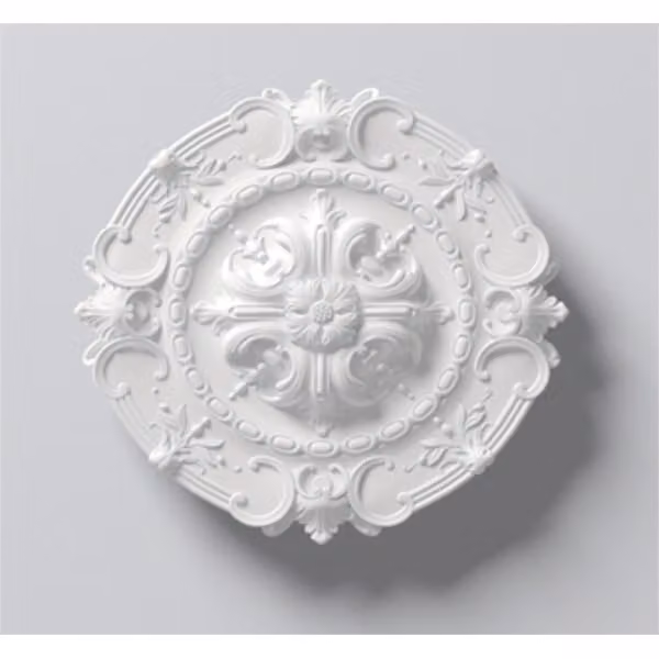Rosone da soffitto NMC R6 ARSTYL Noel Marquet Elemento decorativo classico colore bianco diametro 42 cm