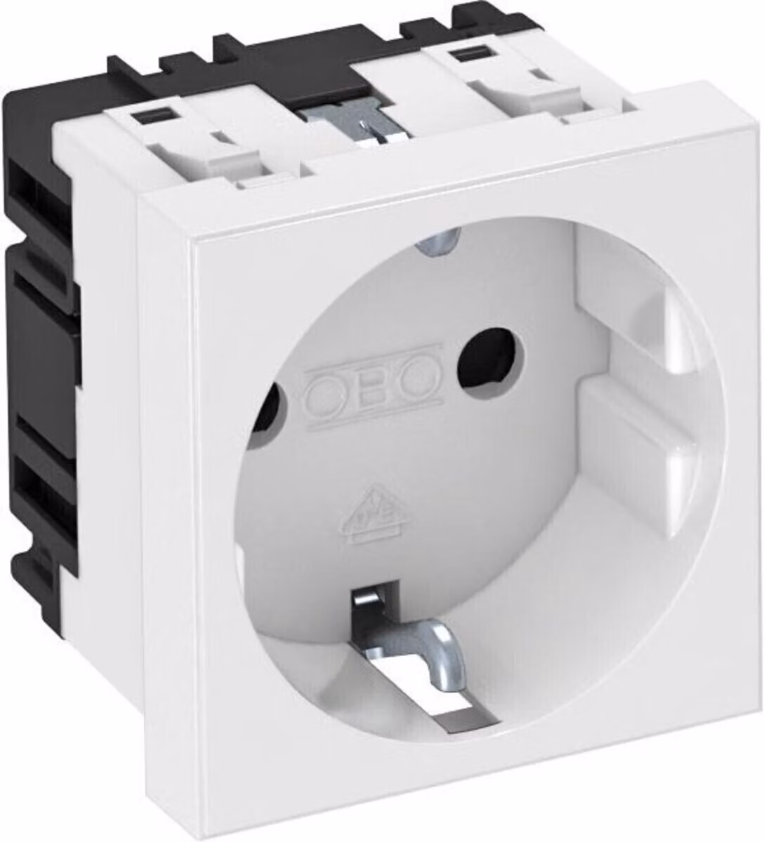 OBO Presa Vertr Bettermann 0 gradi, contatto di terra singolo STD-D0 RW1