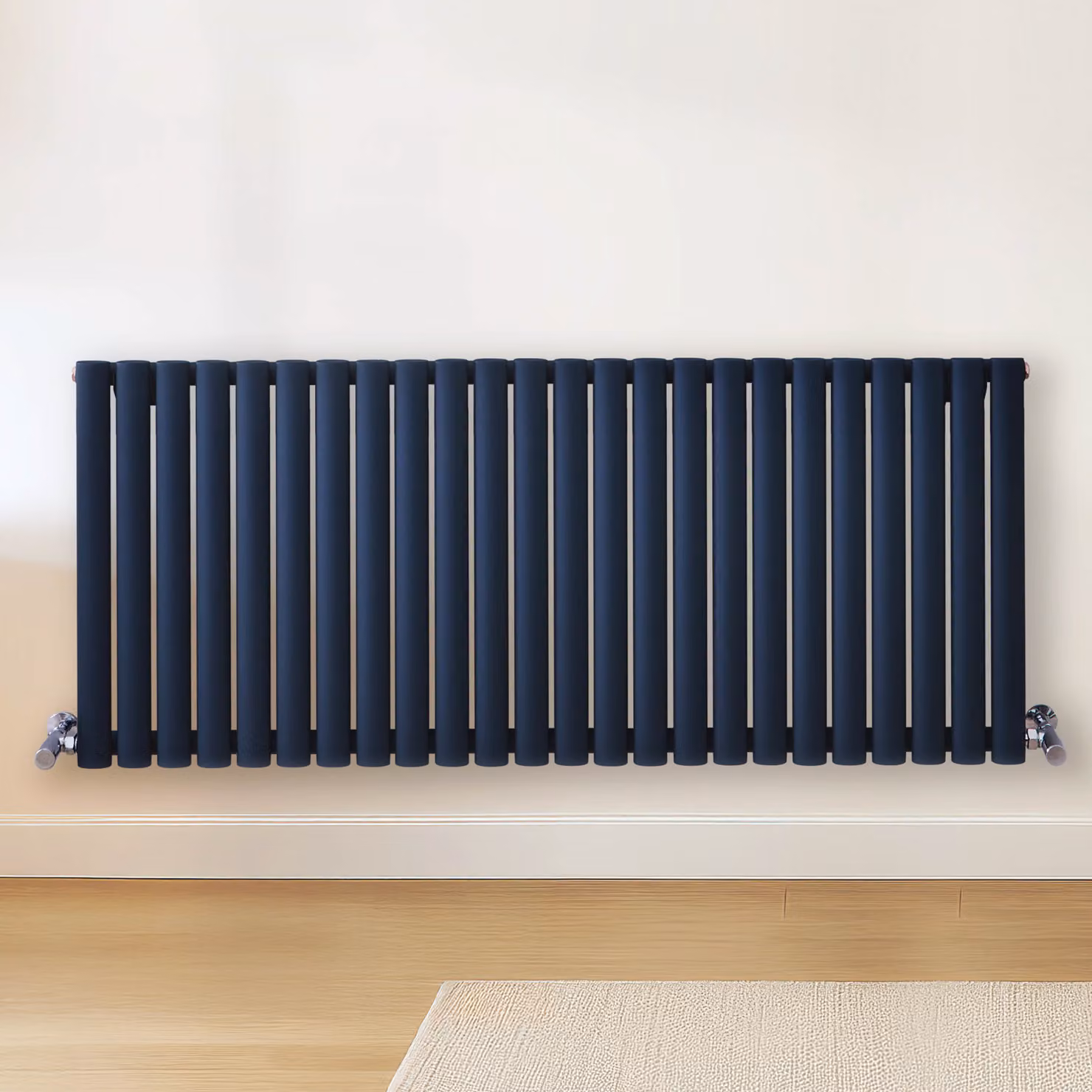 Radiatore di Design Orizzontale Blu (Regal Blu) - 600mm x 1416mm - Pannello Doppio  - Revive