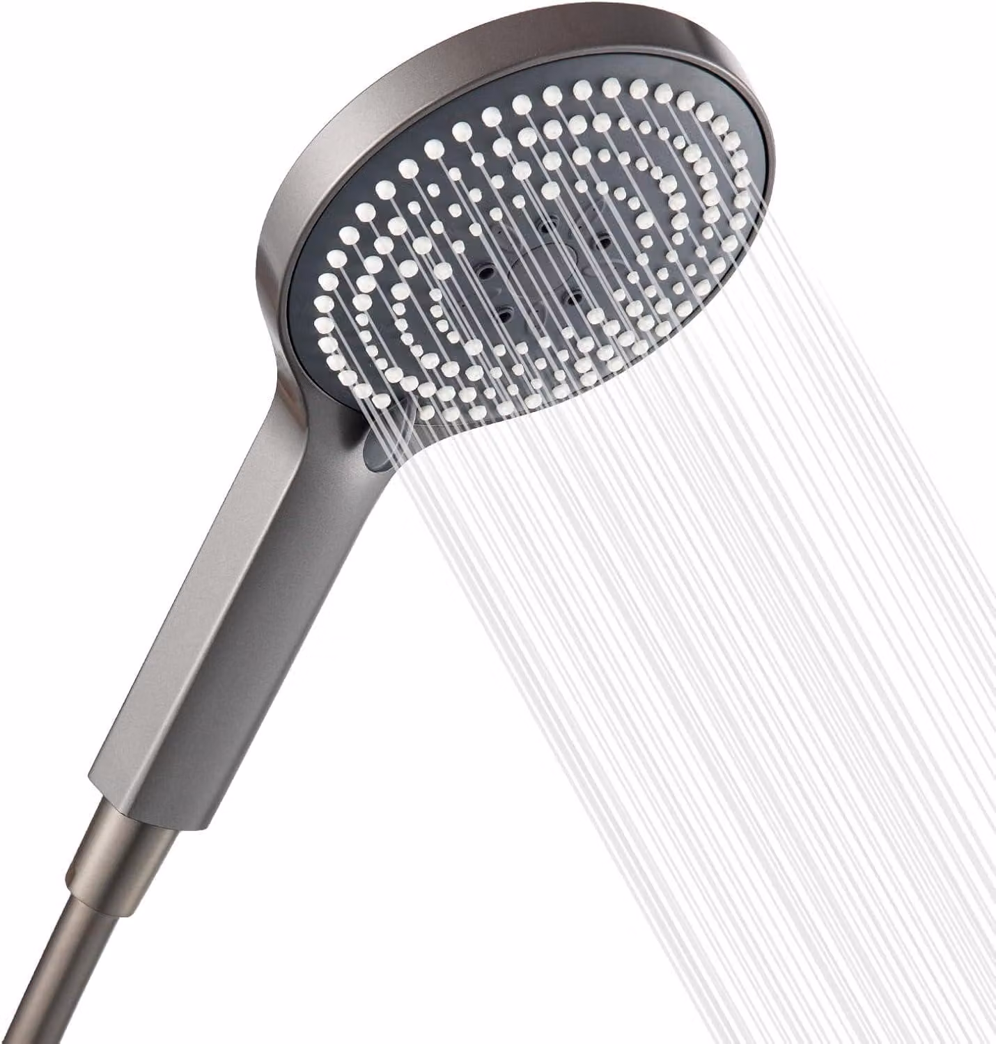 Doccia a mano con 6 funzioni di massaggio, a risparmio idrico, con tubo da 1,6 metri, diametro 130 mm, per l'uso in doccia