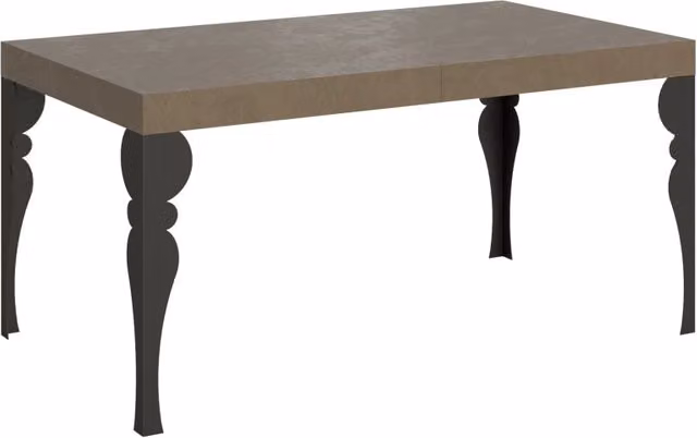 Tavolo allungabile Paxor moderno beige e antracite L: 90-160/420 cm, P: 90 cm, H: 77 cm – 1