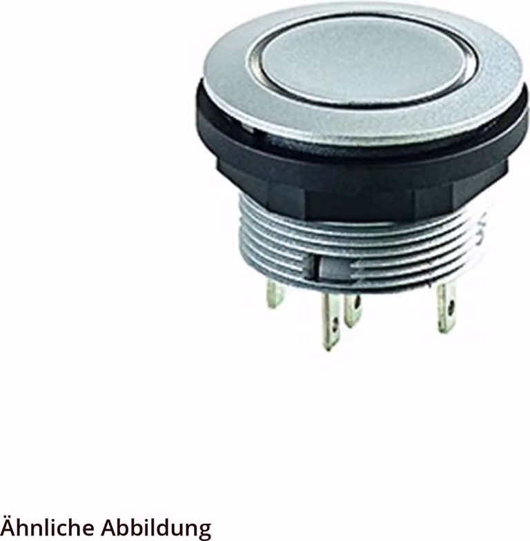Georg Schlegel Pulsante con illuminazione ad anello tattile, illuminabile 1W, rotondo, connettore piatto SHORTRON 2,8 mm x 0,8 mm - 1