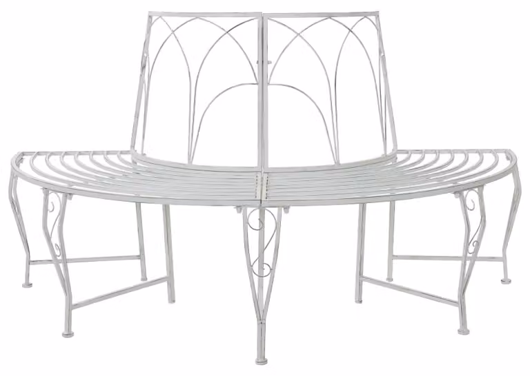 Panchina in legno 4 posti 160 x 80 x 89 cm Acciaio
