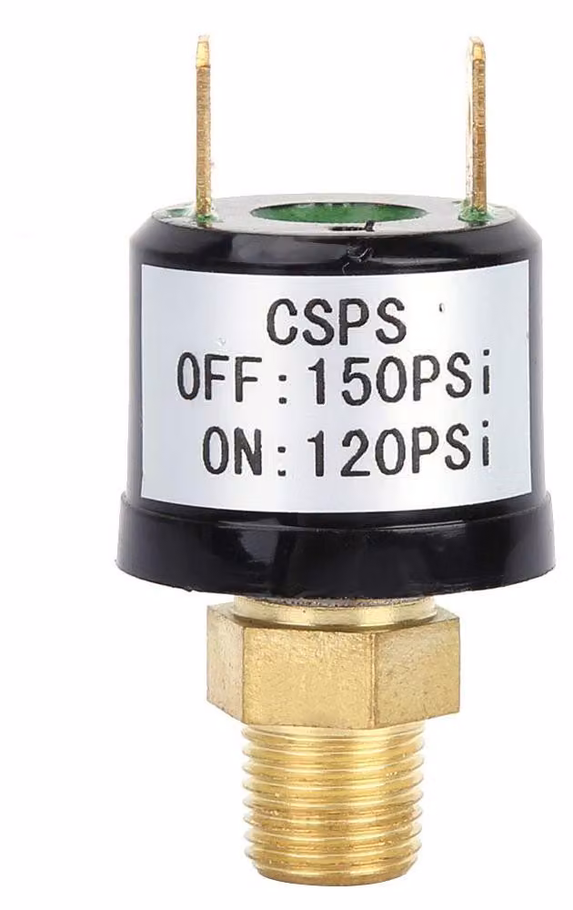 Interruttore di sicurezza, 120-150 Psi, 110-220V, per compressori d'aria