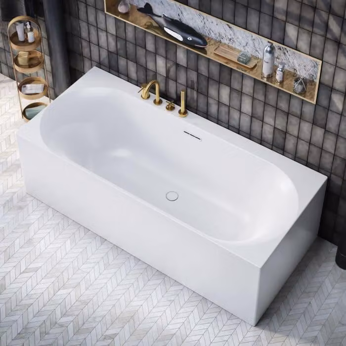 V&B V&B vasca ad angolo Duo LOOP& FRIENDS 180x80cm, interno ovale, bianco