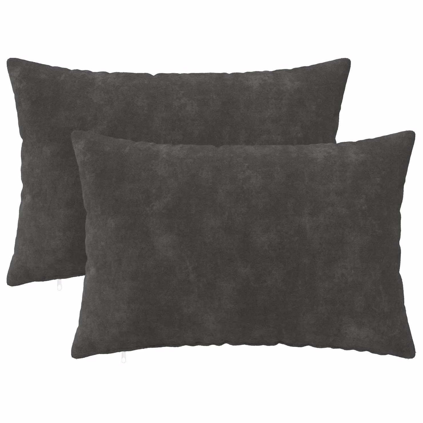 Set di 2 federe vidaXL HEERLEN in microfibra color antracite, L 50 cm x P 70 cm