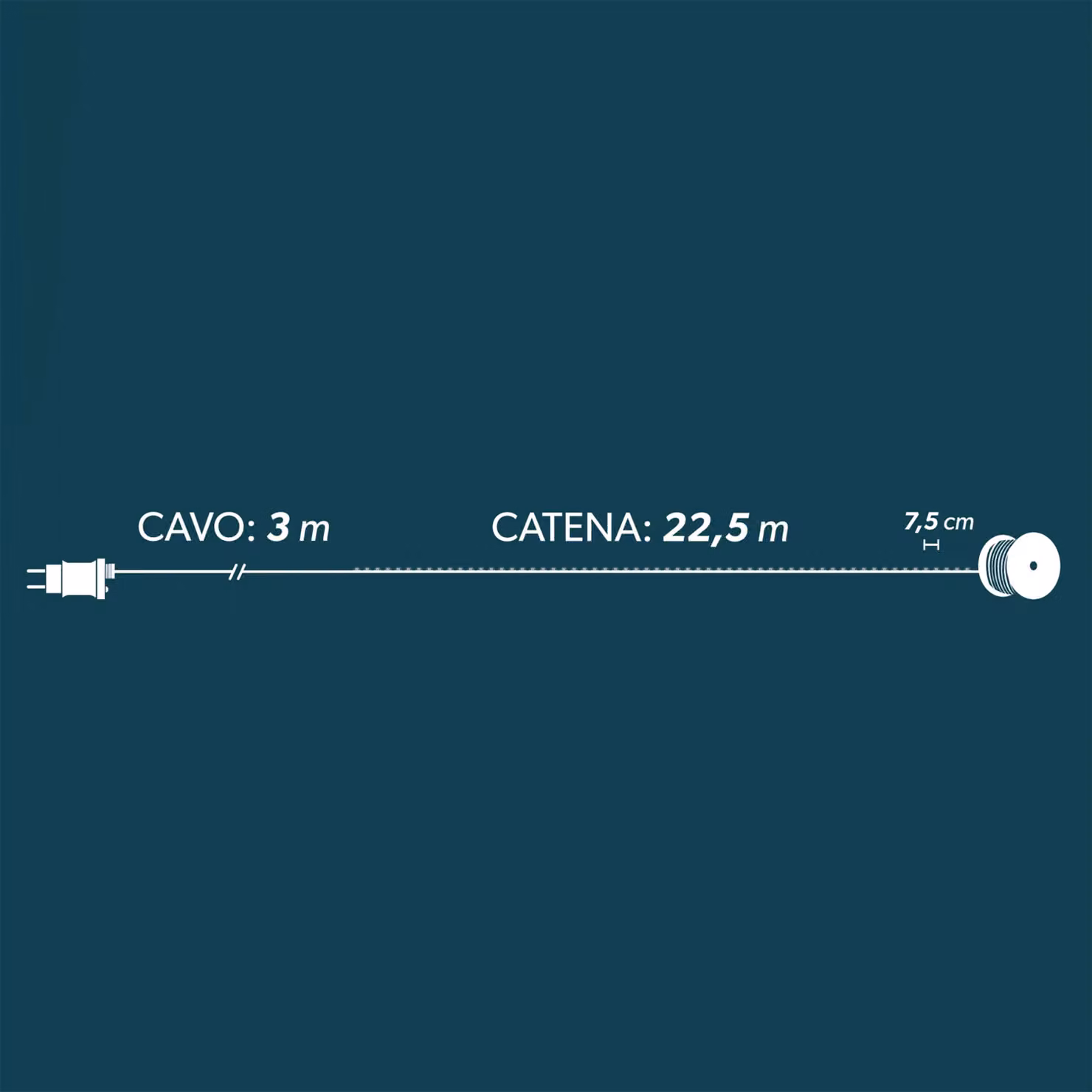 Dictrolux Catena Luminosa con 300 Micro LED Bianco Caldo, Lunghezza 22,5 metri, Colore Trasparente e Rame – 3