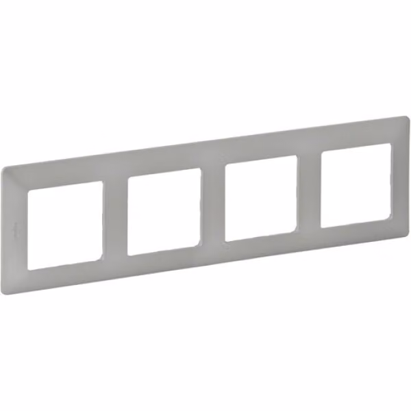 Telaio Legrand 754134 Valena Life quadruplo in alluminio