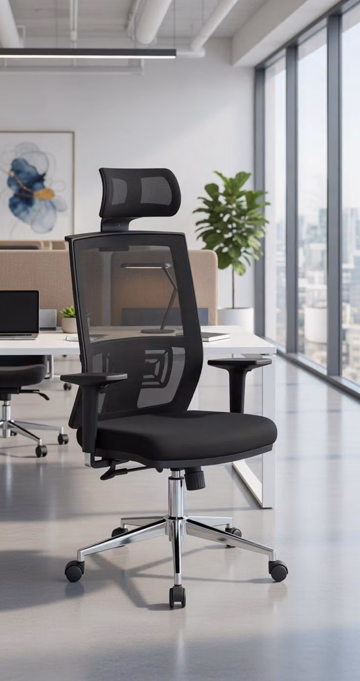 Sedie da ufficio moderne con schienale ergonomico per l'ambiente di lavoro