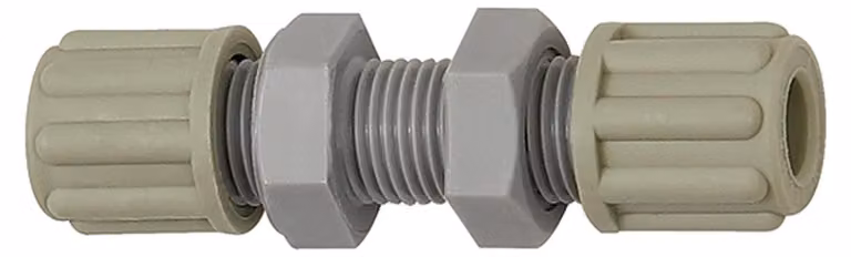 Raccordo a paratia diritto Riegler, M18x1,5, per tubo 9/12 mm, SW 24, PA