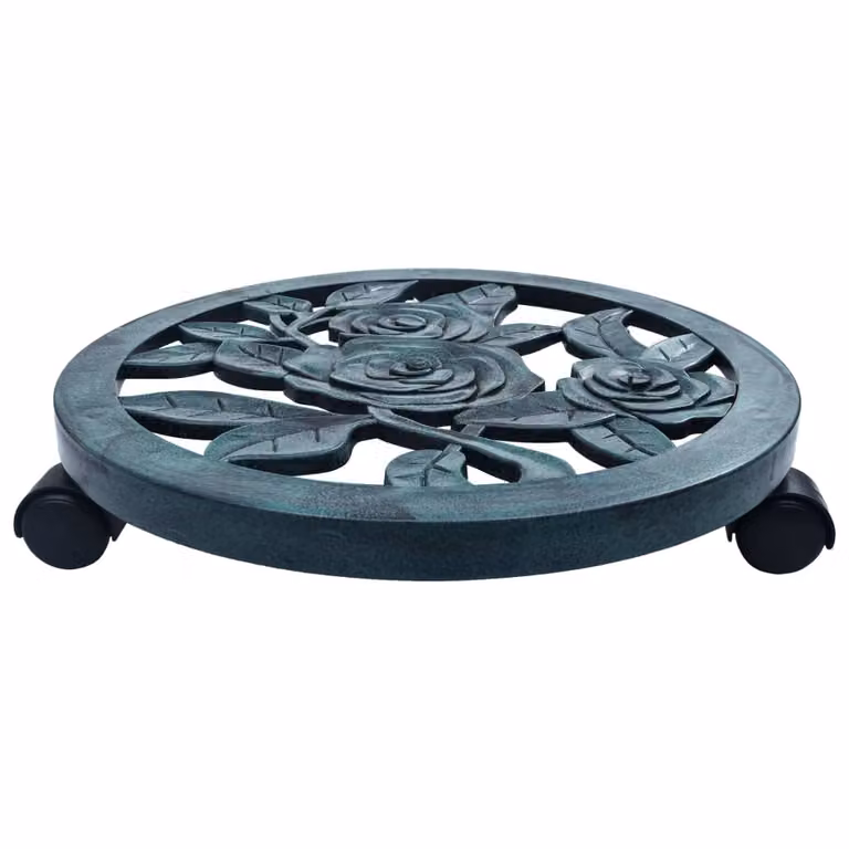 vidaXL Rullo per piante 6 pz. Verde 38 cm plastica