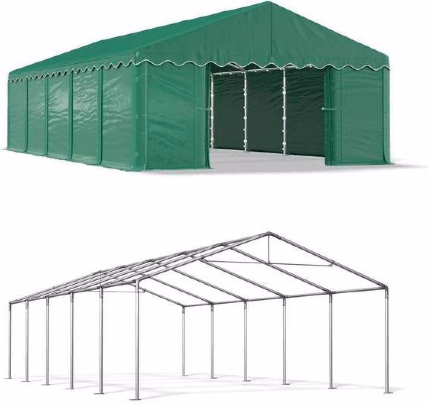 Tenda del magazzino estivo 3x10 verde SUMMER MPE