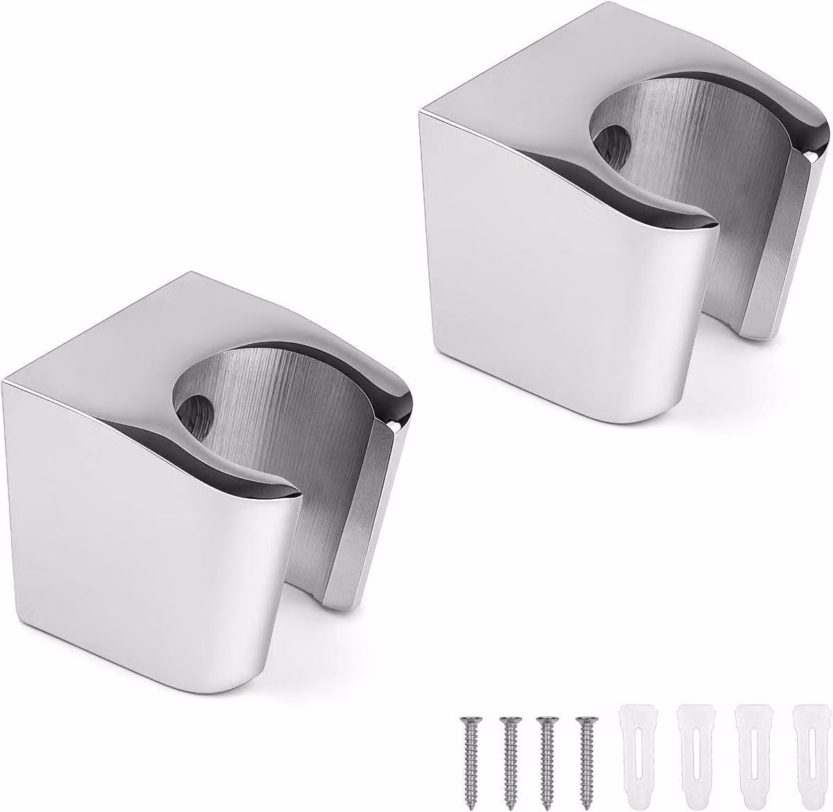Set di 2 supporti per soffione doccia - Pratico supporto per doccetta manuale per il tuo bagno