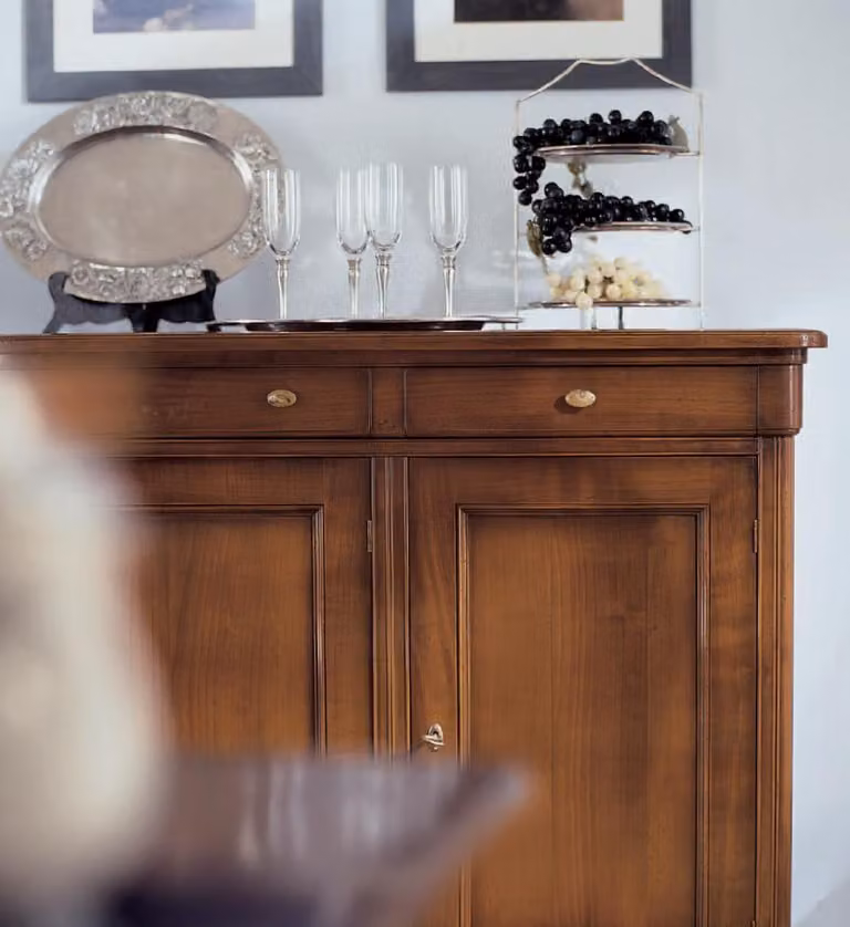 Kommode Wohnzimmer Kommode Schubladen Holz Sideboard Schrank Schränke Massiv