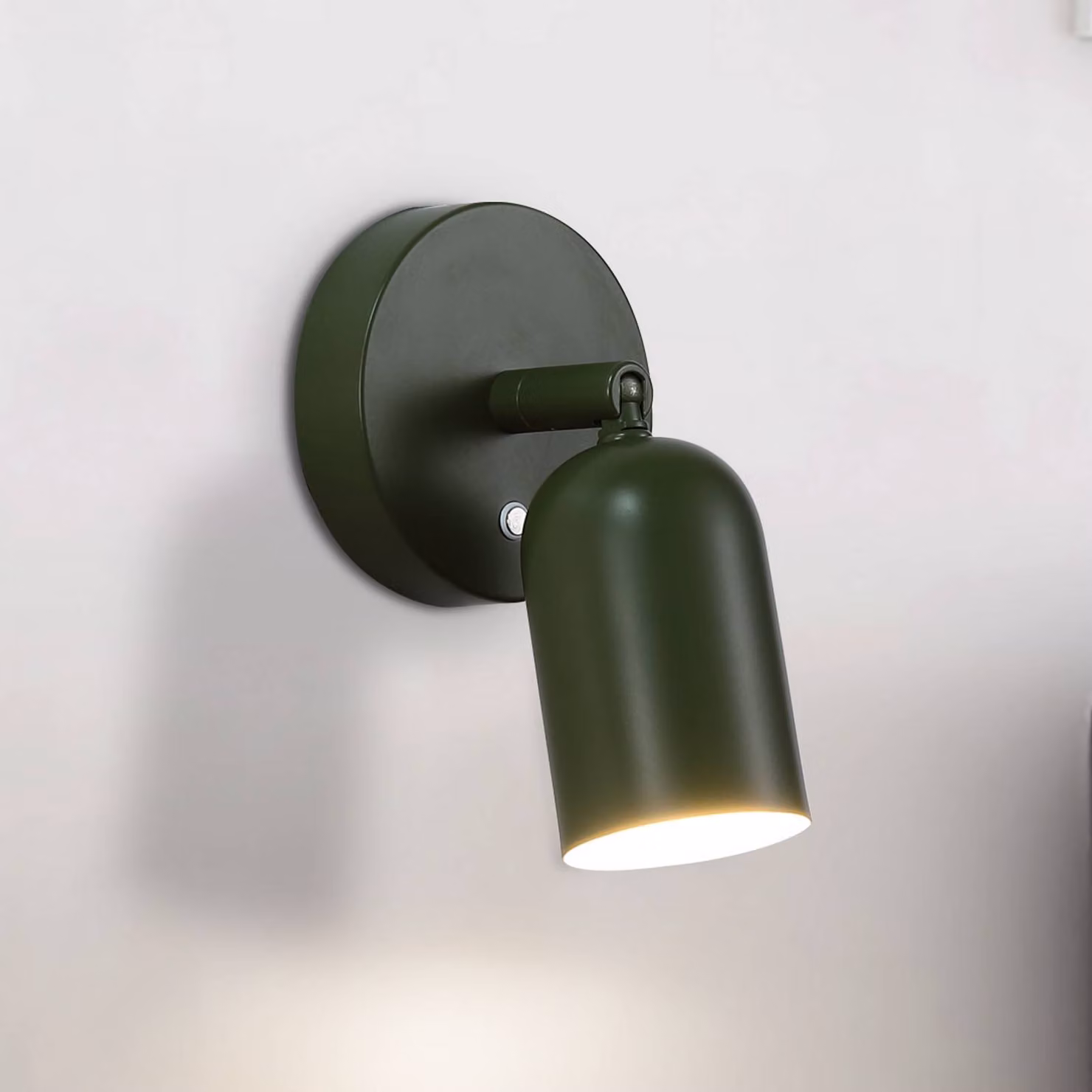 Searchlight Applique da parete a LED Cone, dimmerabile, Verde, Soggiorno / Sala da pranzo, Metallo, Applique a LED