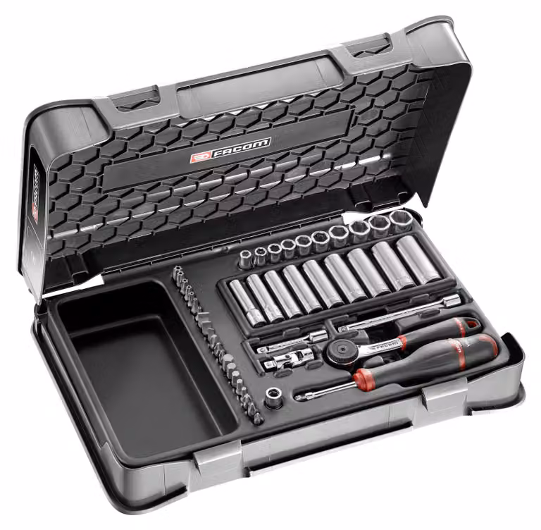 Facom Steckschluessel-Set 1/4Z 6-Kant, 46-tl