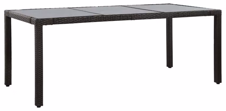 vidaXL set da pranzo da giardino 9 pezzi in polirattan nero