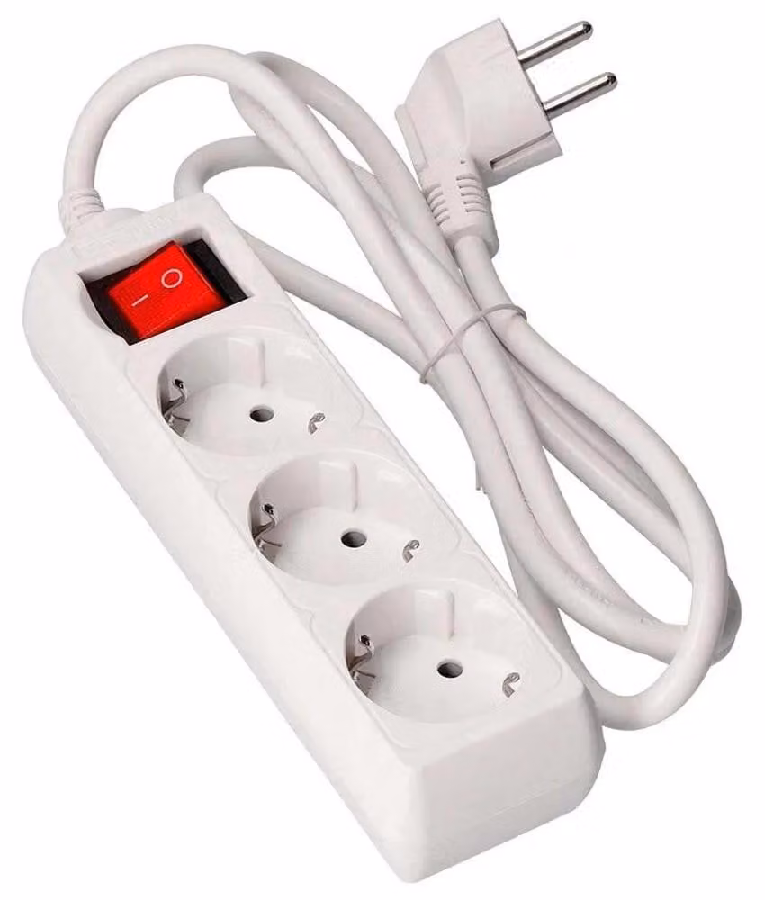Blocco EDM - 3 prese con interruttore - 16A - 3m - 41043