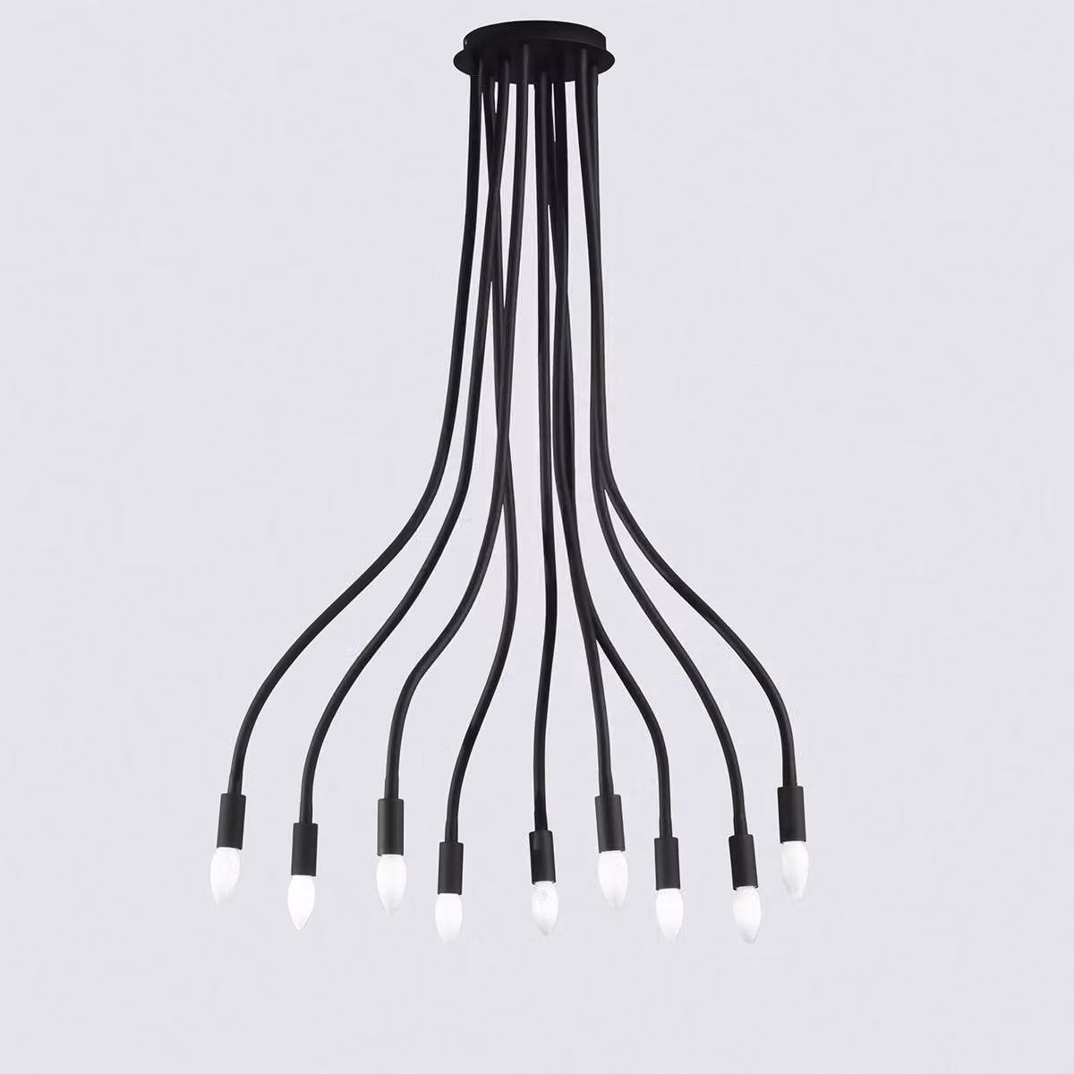 LUCE Design Lover Lampada da soffitto a 9 luci E14, nera