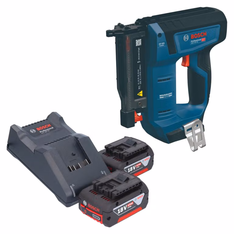 Chiodatrice a batteria Bosch GNH 18V-35 18 V 0,6 x 15 - 35 mm Brushless + 2 batterie da 4,0 Ah + caricabatterie