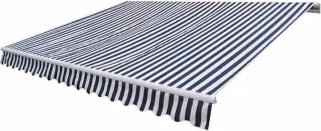 Tenda da Sole Pieghevole Motorizzata 400 cm Blu/Bianca 275553