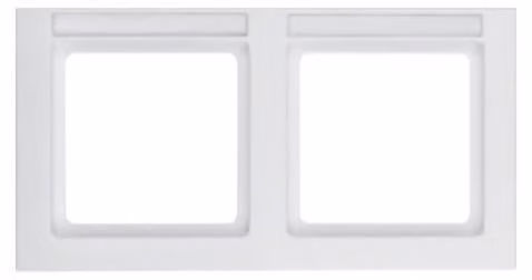 Berker 10226099 Cornice con campo di scrittura inseribile bianco polare e Berker Q.3