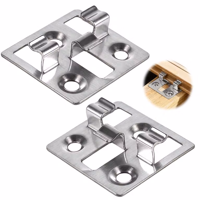 100 clip per fissaggio a pavimento in acciaio inossidabile, adatte per tavole di decking composito
