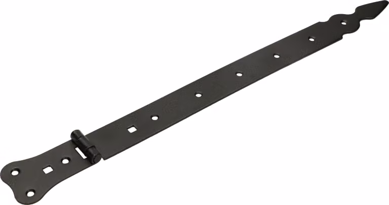 KOTARBAU® Cerniera per persiana 400 mm Cerniera per cancello Cerniera per porta Cerniera a croce Cerniera per porta Cerniera Nero Acciaio inox Cerniera per cancello da giardino Ferramenta per edilizia Robusta