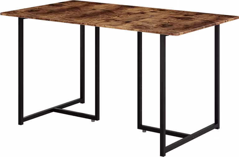 Tavolo da pranzo Vicco Merido Rovere rustico/nero 140 x 80 cm, Model 55285