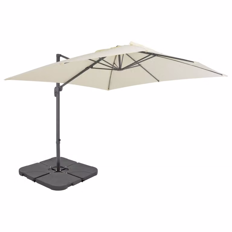 The Living Store Ombrellone con portaombrelli Sand