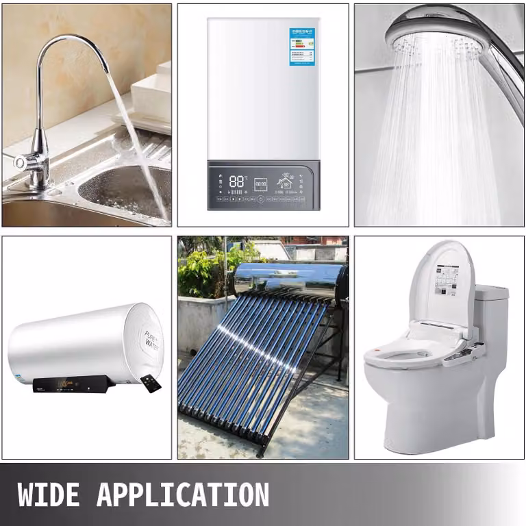 Pompa per l'acqua - Pompa di circolazione dell'acqua - 50 litri/minuto - 3 velocità - per la circolazione dell'acqua calda - Adatta per acqua calda, doccia e giardino