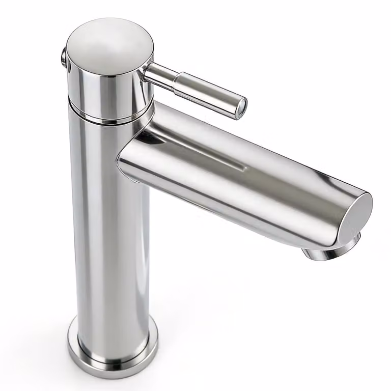 Rubinetto in acciaio inossidabile per acqua fredda, ideale per bagno e toilette per ospiti