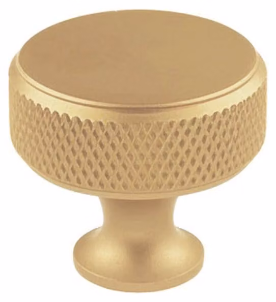 Maniglia per mobile in alluminio dorato opaco, modello 751, diametro 30 mm - Rei