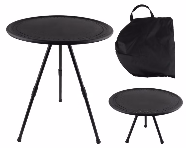 Tavolino pieghevole per vino, 38 cm, ideale per l'uso all'aperto e per i picnic
