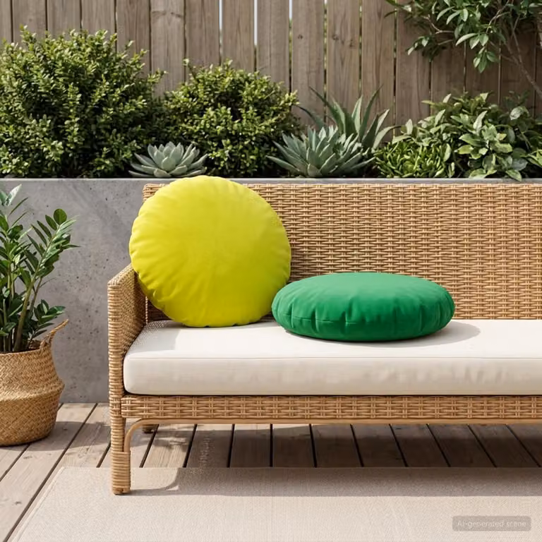 vidaXL Cuscino con cuscino HEERLEN 6 pz Verde brillante. Poliestere