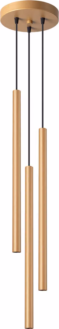 Lampada a sospensione VELINO dorata 3xG9x8W in metallo, dimensioni: 115x20x20 cm, IP20, Pure Lume