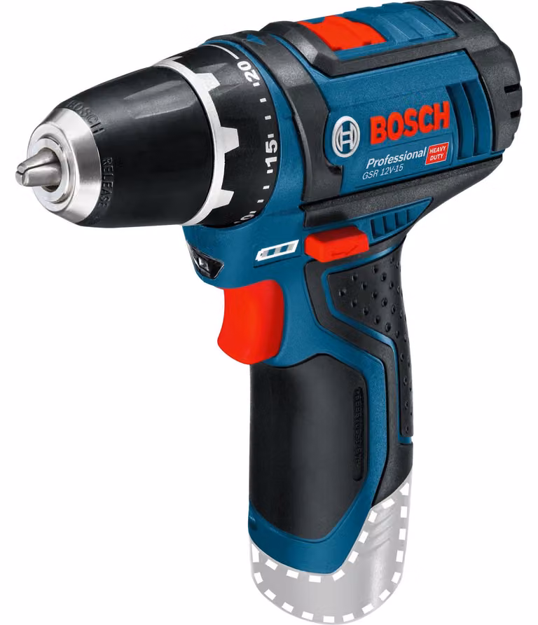 Bosch Professional GSR 12V-15 Cordless Drill/Driver (without battery) - 0601868101