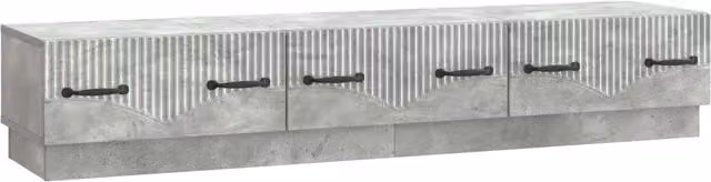 Mobile TV moderno DESIGN IN con cassetto e finitura grigio cemento, L: 147 cm, P: 34,5 cm, H: 27 cm