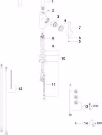 DORNBRACHT 33836875-42 EHM per scarico/doccia professionale TARA ULTRA
