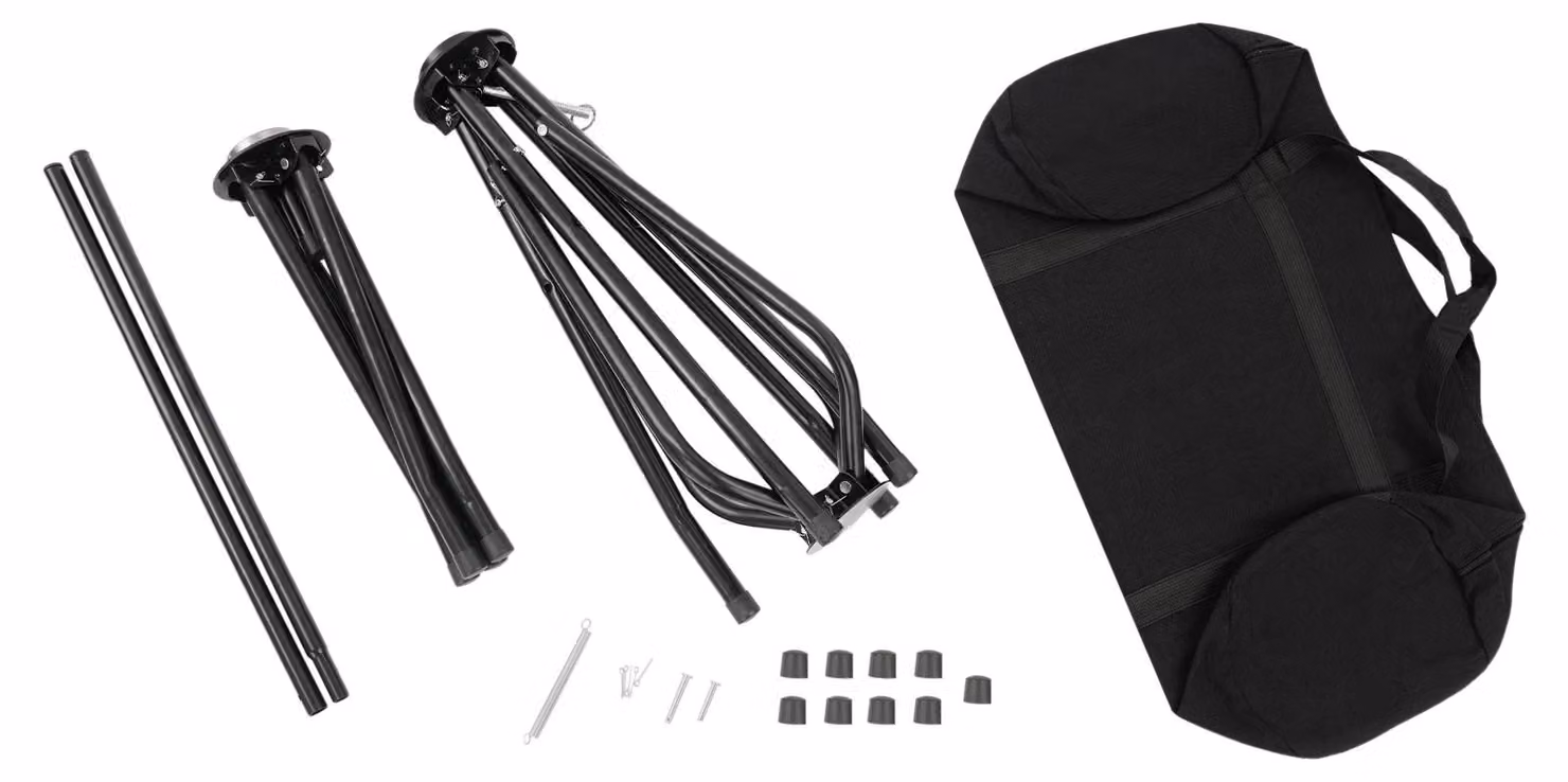 Avvolgitore per tubi di riscaldamento a pavimento - Bobina per tubi di riscaldamento a pavimento - Montaggio a pavimento - Struttura in acciaio - Capacità di carico: 200 kg - Dimensioni: 135 x 75,2 cm - Colore: nero