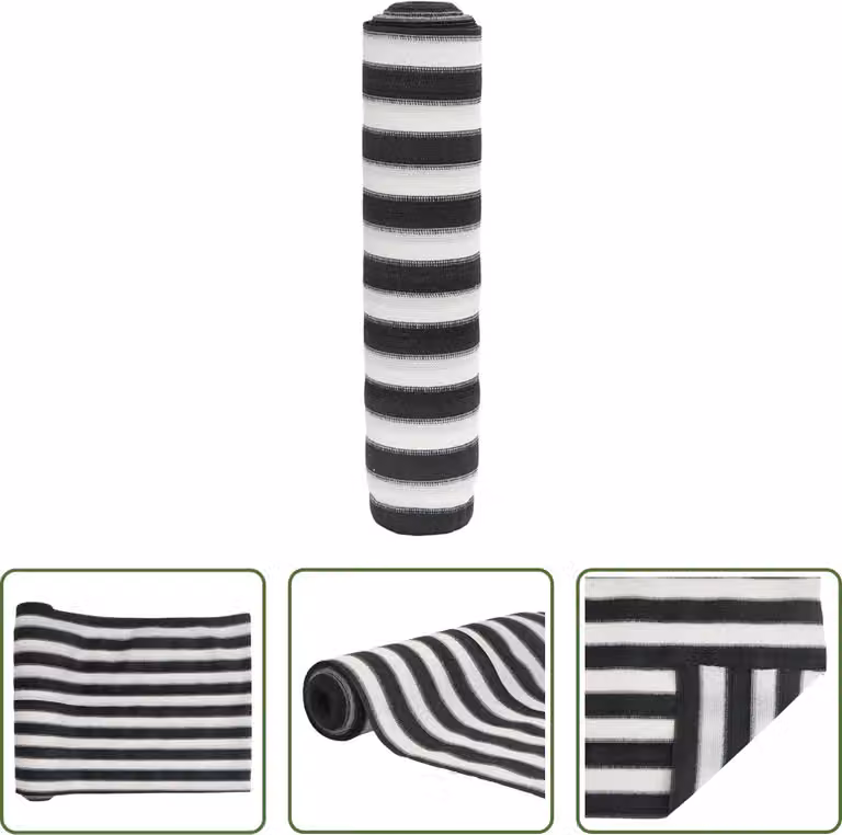 Il paravento Living Store antracite e bianco 1,5x10 m HDPE 150 g/m²
