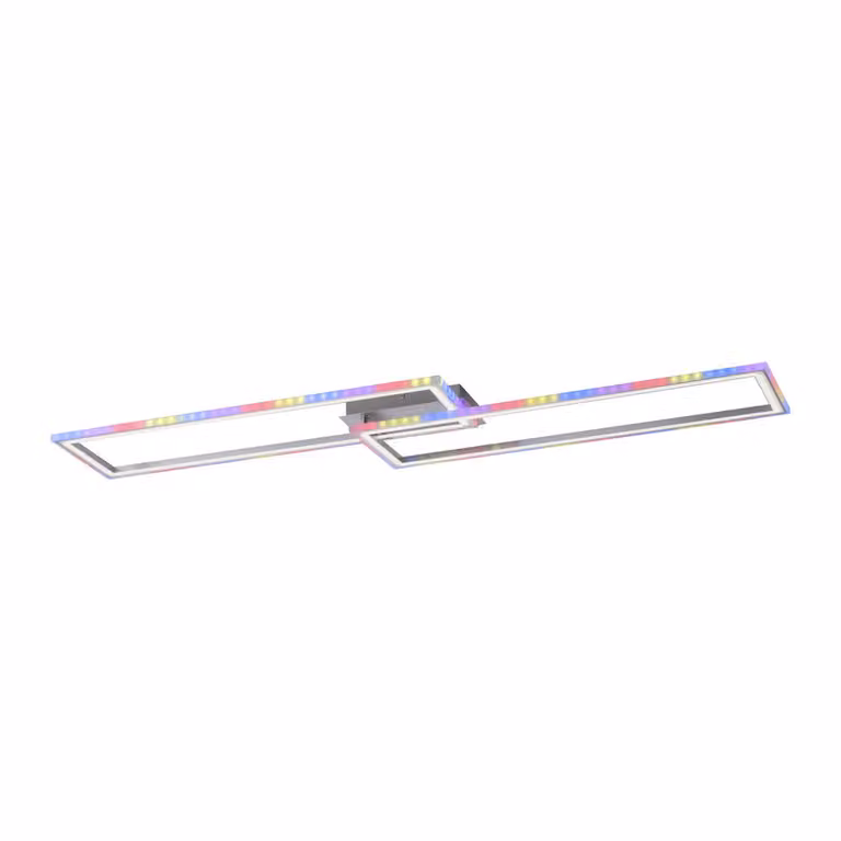 Plafoniera LED RGB, dimmerabile, telecomando, L 121 cm