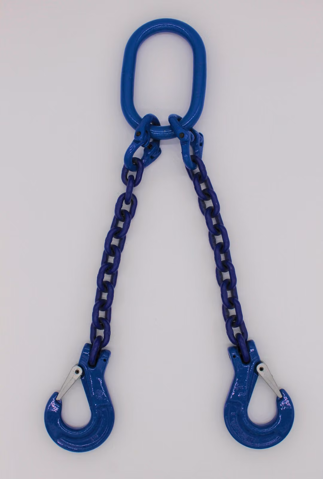 Catena per imbracatura grado 10 a 2 fili 4,0 m 6 mm senza accorciamento blu