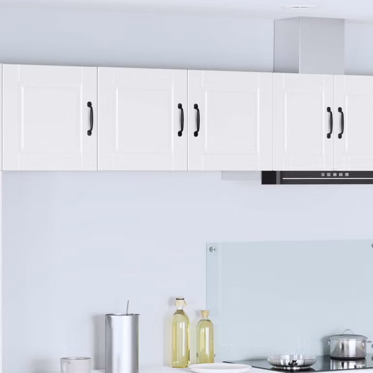 Armadietto a muro vidaXL PORTO Bianco per cucina con ante a battente e ripiani interni L: 80 cm, P: 31 cm, H: 40 cm