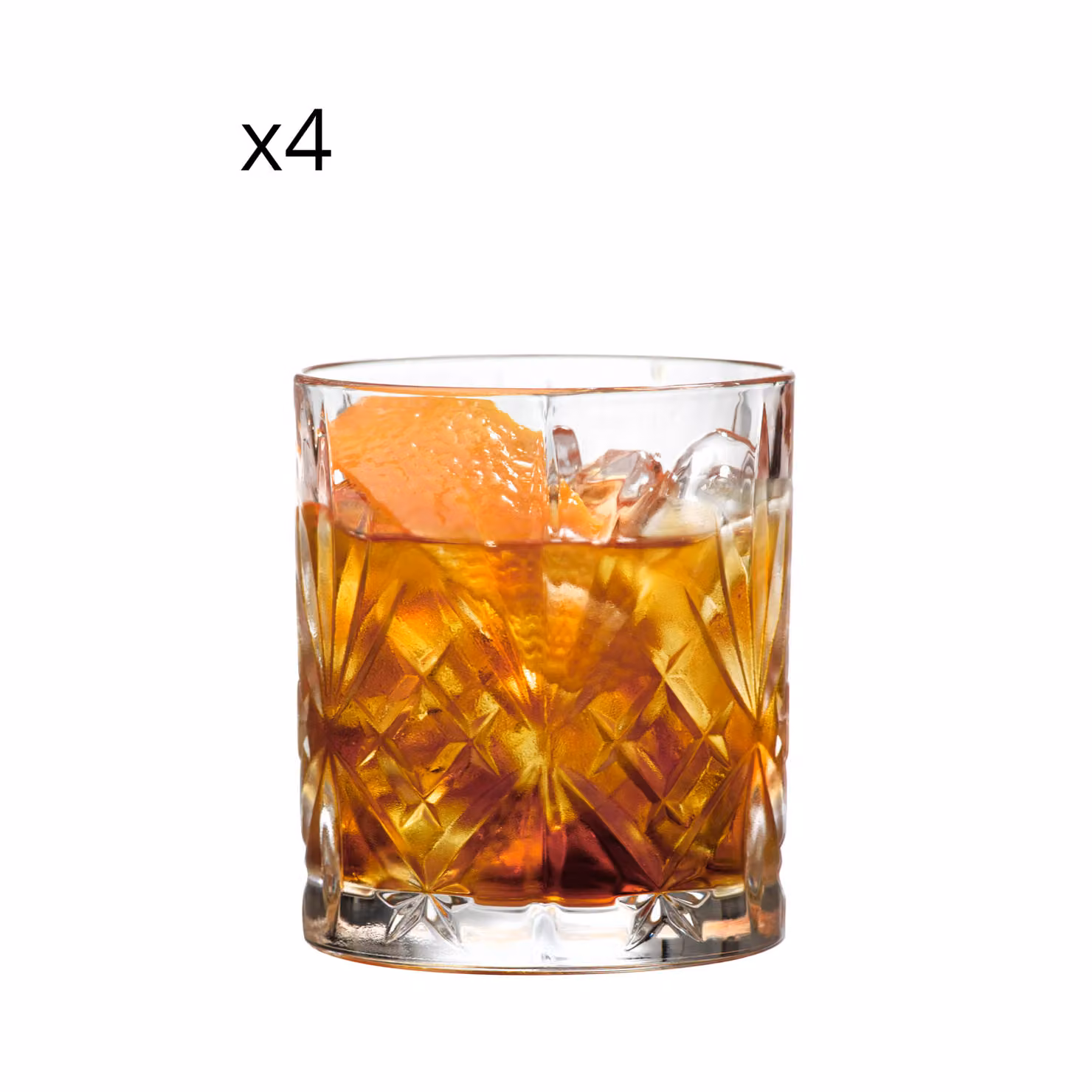 Set di 4 bicchieri tumbler Americano RCR in vetro trasparente – 2