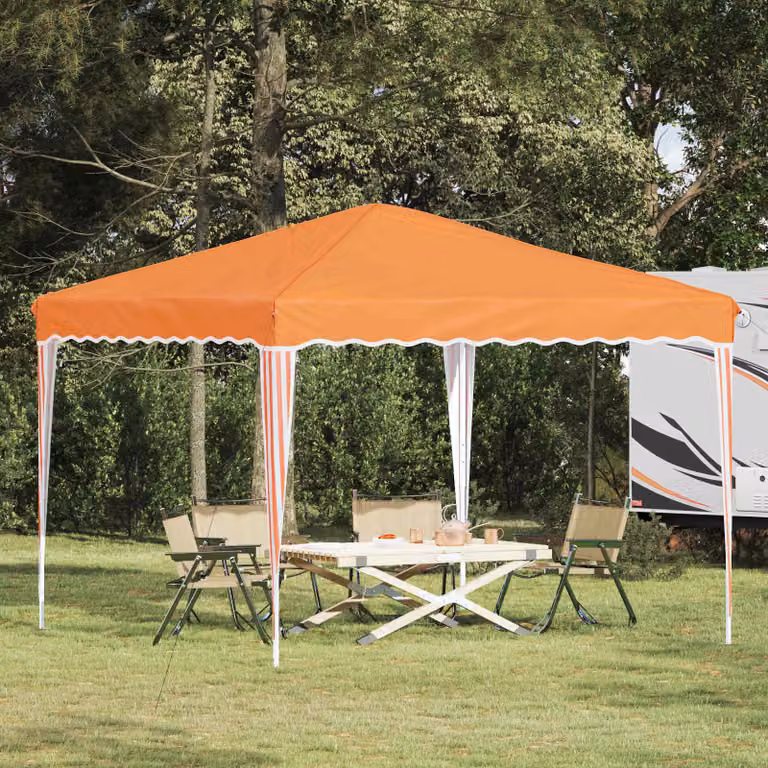 vidaXL Tenda per feste a pop-up arancione L/P/H: 288 x 288 x 245 cm