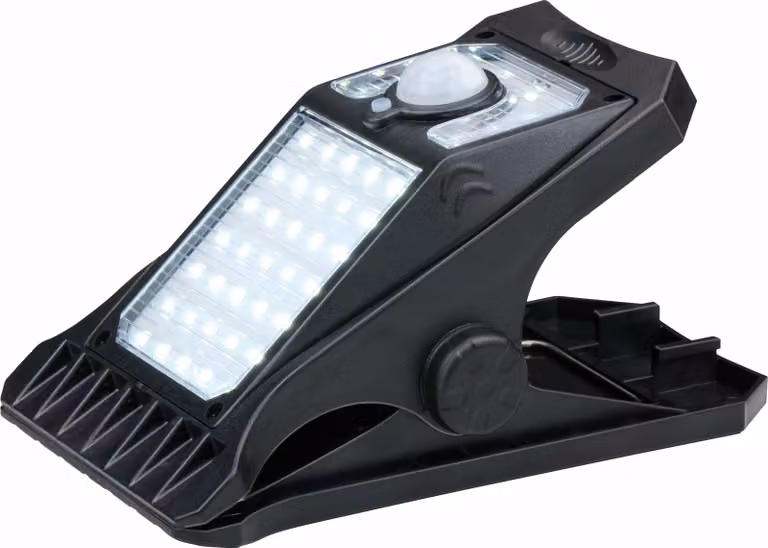 Grundig luci solari da giardino clip luci da giardino solari con rilevatore di movimento - luce da giardino con luce bianca fredda - 3 diverse modalità di illuminazione - illuminazione esterna a LED durata della batteria 6-8 ore